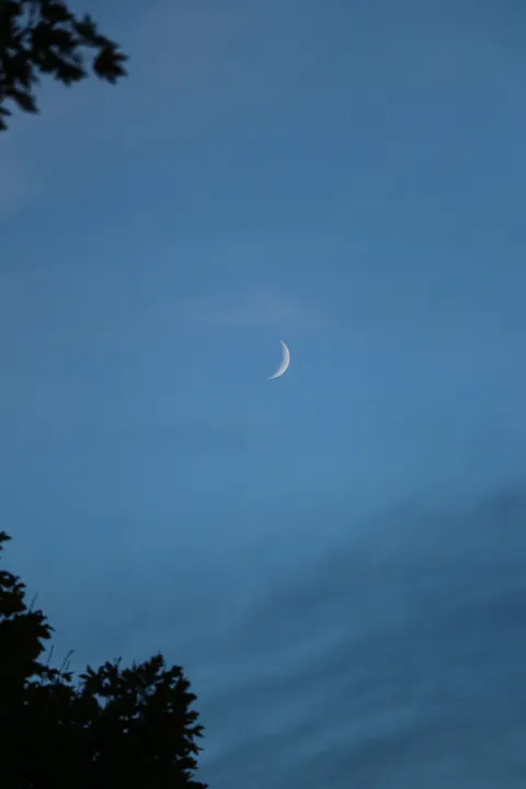 Crescent Moon Phone Wallpaper · moon · 1440×2160