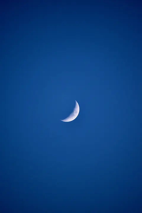 Crescent Moon Phone Wallpaper · moon · 1440×2160