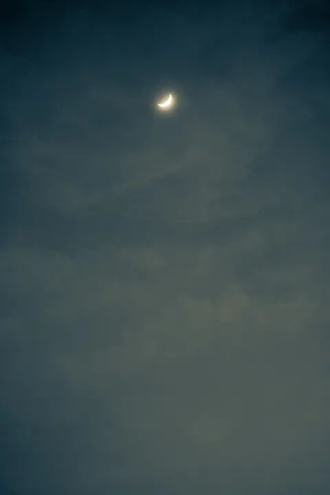 Crescent Moon Phone Wallpaper · moon · 1440×2160