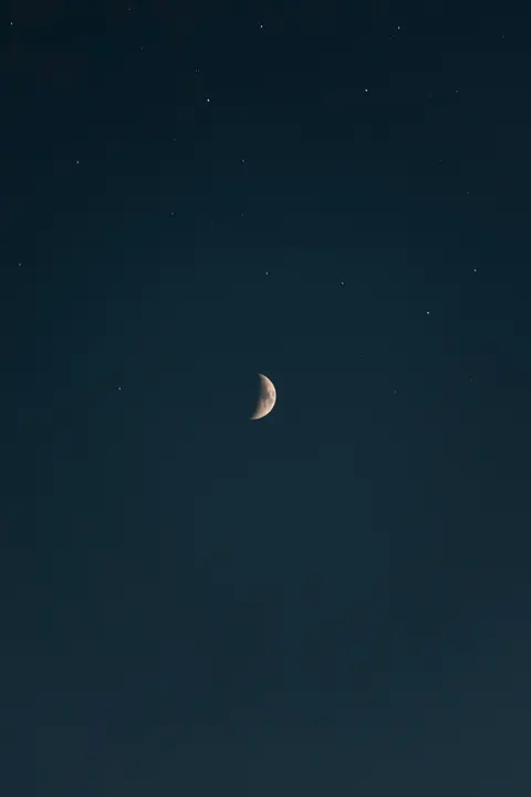 Crescent Moon Phone Wallpaper · moon · 1440×2160