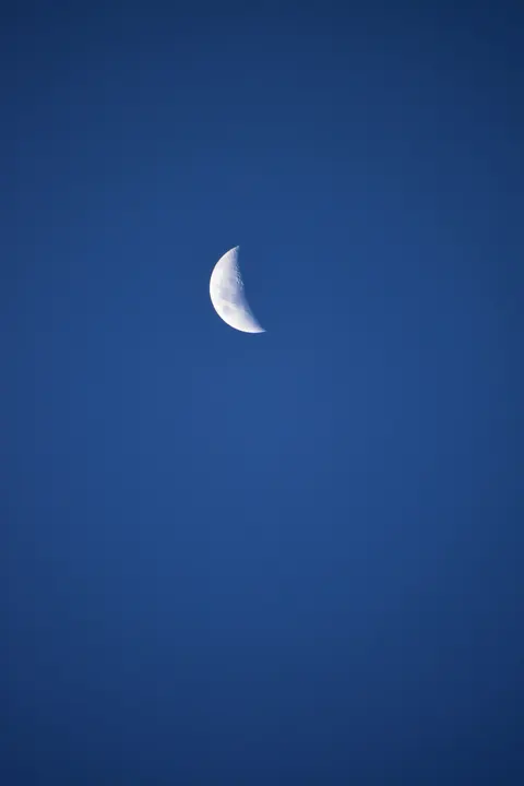 Crescent Moon Phone Wallpaper · moon · 1440×2160