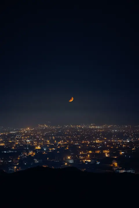 Crescent Moon Phone Wallpaper · moon · 1440×2160