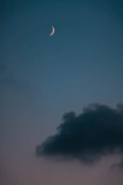 Crescent Moon Phone Wallpaper · moon · 1440×2160