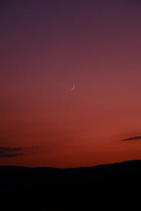 Crescent Moon Phone Wallpaper · moon · 1440×2160