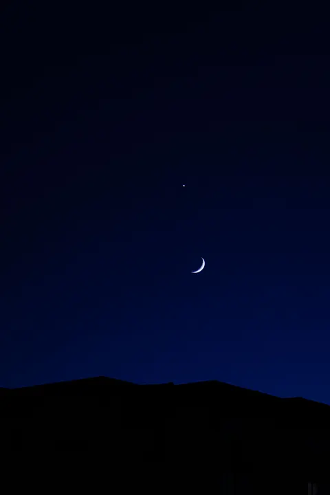 Crescent Moon Phone Wallpaper · moon · 1440×2160