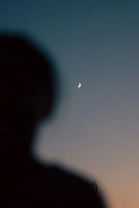 Crescent Moon Phone Wallpaper · moon · 1440×2160