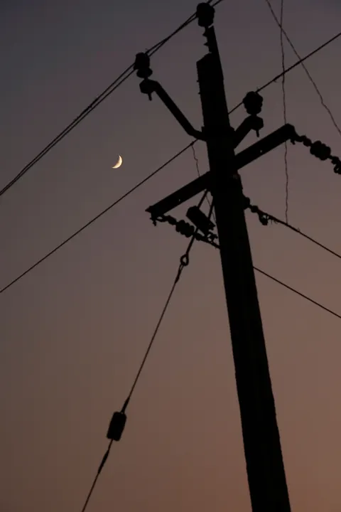 Crescent Moon Phone Wallpaper · moon · 1440×2160