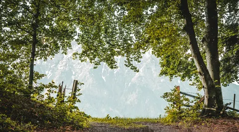 पहाड़ी पगडंडी 4K वॉलपेपर · mountains · 3840×2120