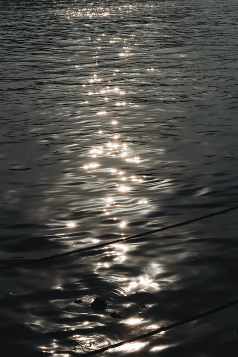 Moonlight Water Phone Wallpaper · moon · 1440×2160