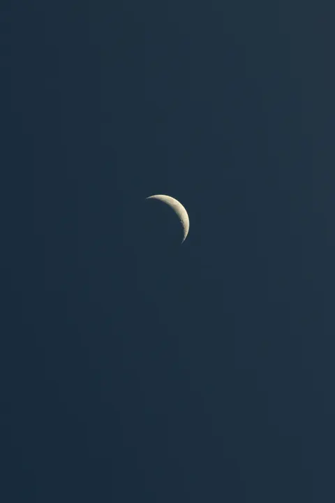 Crescent Moon Phone Wallpaper · moon · 1440×2160