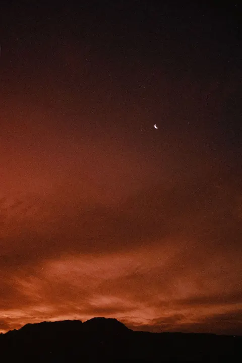 Crescent Moon Phone Wallpaper · moon · 1440×2160