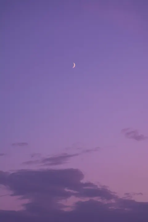 Crescent Moon Phone Wallpaper · moon · 1440×2160