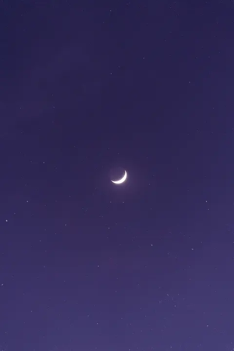 Crescent Moon Phone Wallpaper · moon · 1440×2160