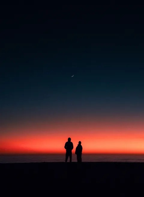 Crescent Moon Phone Wallpaper · moon · 1440×1961