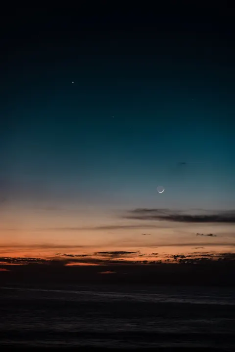 Crescent Moon Phone Wallpaper · moon · 1440×2160