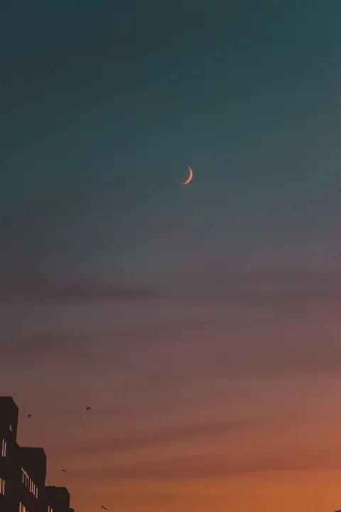 Crescent Moon Phone Wallpaper · moon · 1440×2160