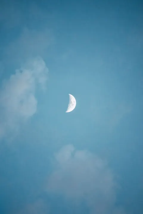 Crescent Moon Phone Wallpaper · moon · 1440×2160