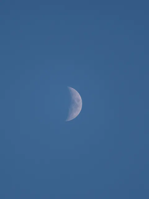 Crescent Moon Phone Wallpaper · moon · 1440×1919