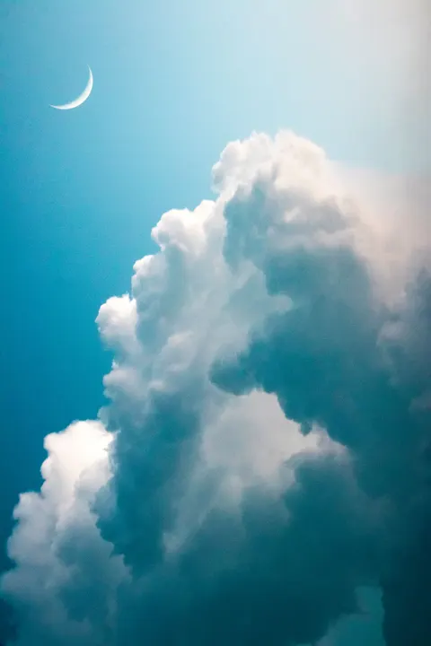 Moon Clouds Phone Wallpaper · moon · 1440×2160