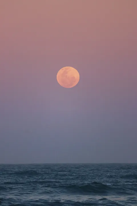 Moonlight Water Phone Wallpaper · moon · 1440×2160