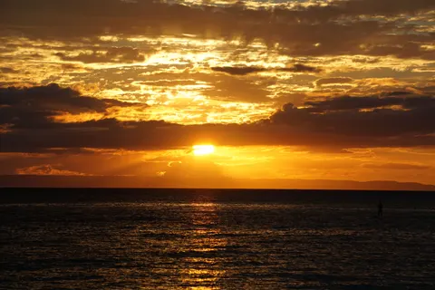 والپیپر غروب اقیانوس با کیفیت 4K · ocean · 3840×2560