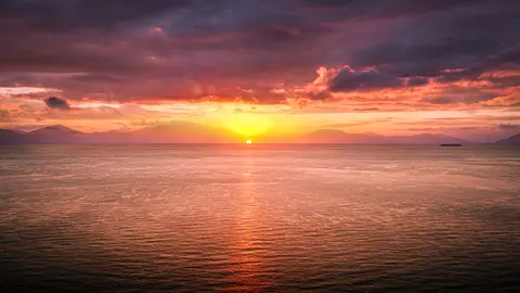 Ocean Sunset 4K Wallpaper · ocean · 3840×2160
