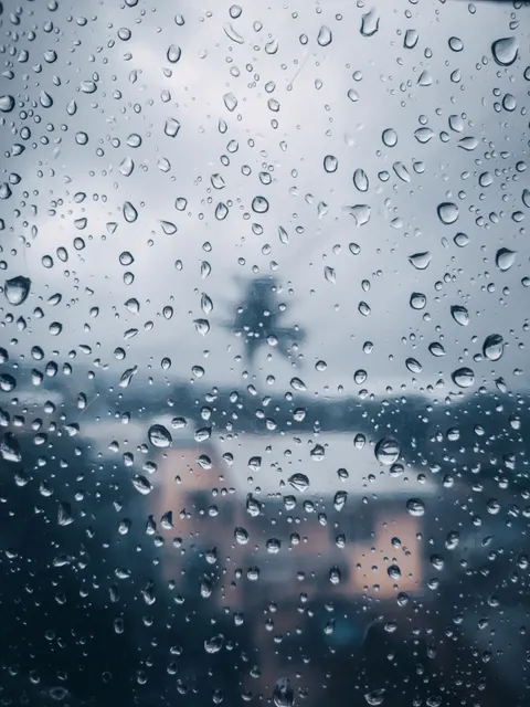 Rain Window Phone Wallpaper · rain · 1440×1920