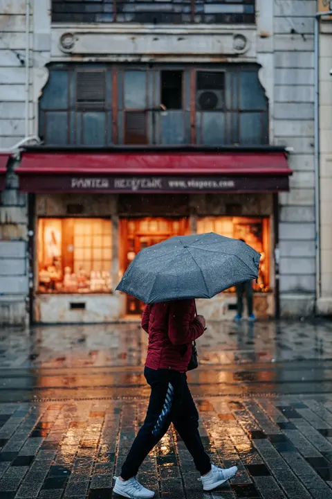 Rain Street Phone Wallpaper · rain · 1440×2160