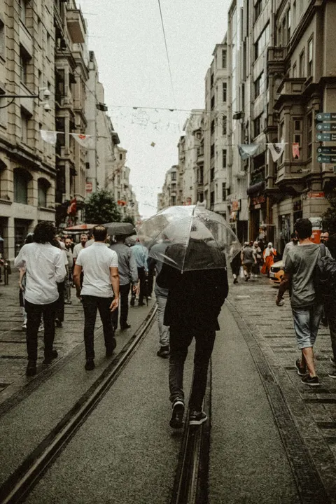 Rain Street Phone Wallpaper · rain · 1440×2160