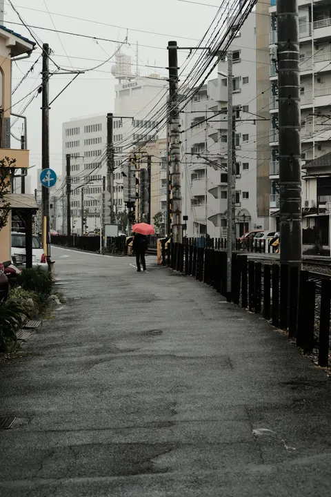 Rain Street Phone Wallpaper · rain · 1440×2160