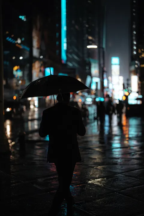 Rain Street Phone Wallpaper · rain · 1440×2160