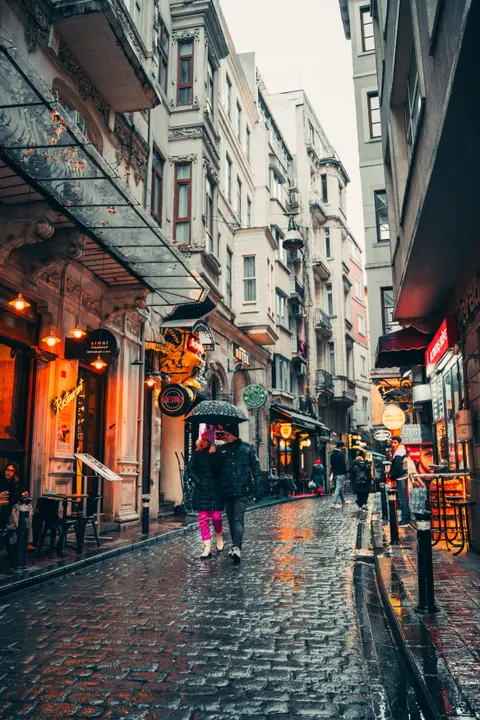 Rain Street Phone Wallpaper · rain · 1440×2160
