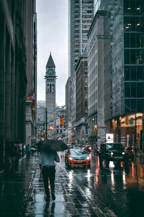 Rain Street Phone Wallpaper · rain · 1440×2160
