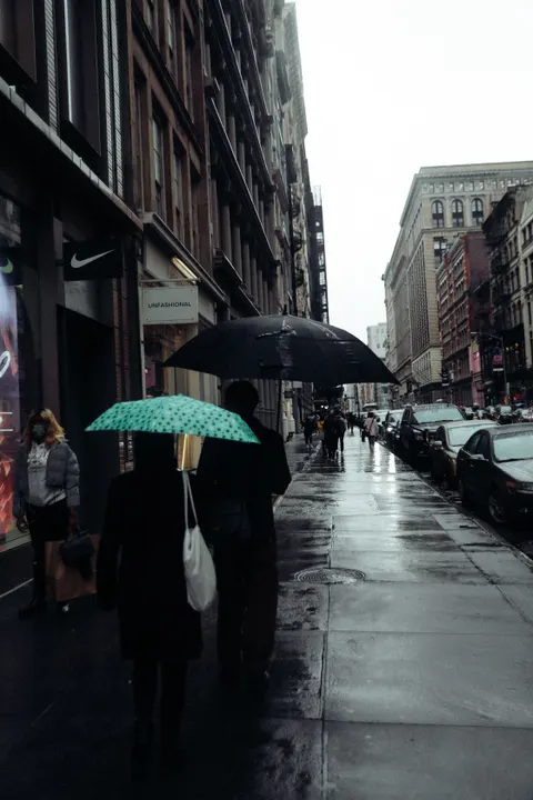 Rain Street Phone Wallpaper · rain · 1440×2160