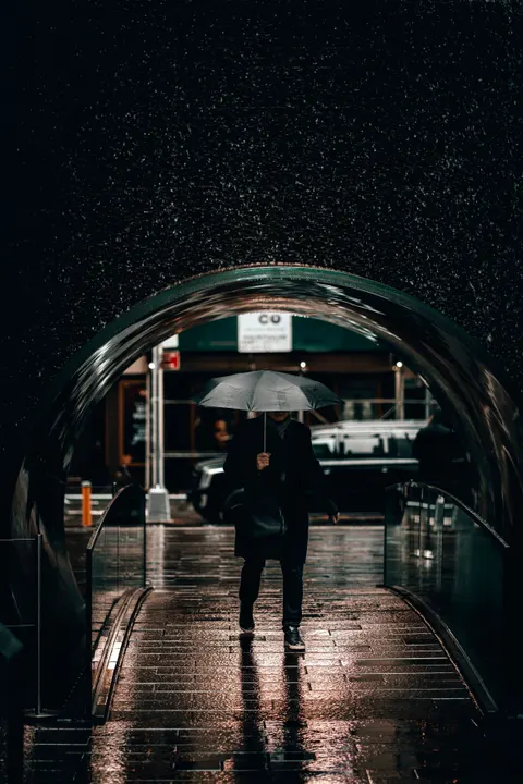 Rain Street Phone Wallpaper · rain · 1440×2160