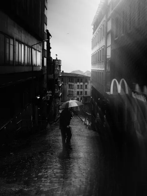 Rain Street Phone Wallpaper · rain · 1440×1920
