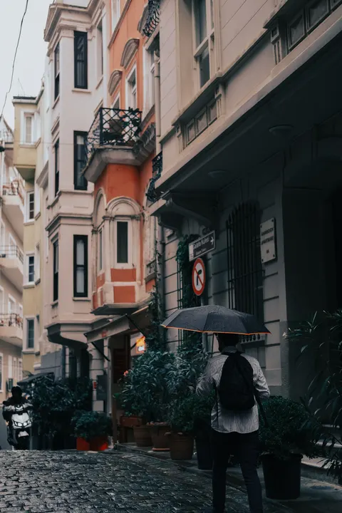 Rain Street Phone Wallpaper · rain · 1440×2160