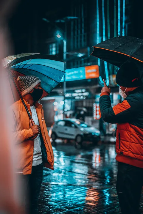 Rain Street Phone Wallpaper · rain · 1440×2160