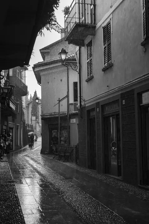Rain Street Phone Wallpaper · rain · 1440×2159