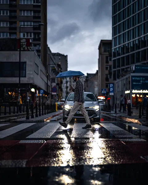 Rain Street Phone Wallpaper · rain · 1440×1800