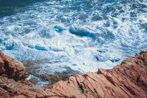 岩の海岸 4K壁紙 · ocean · 3840×2560