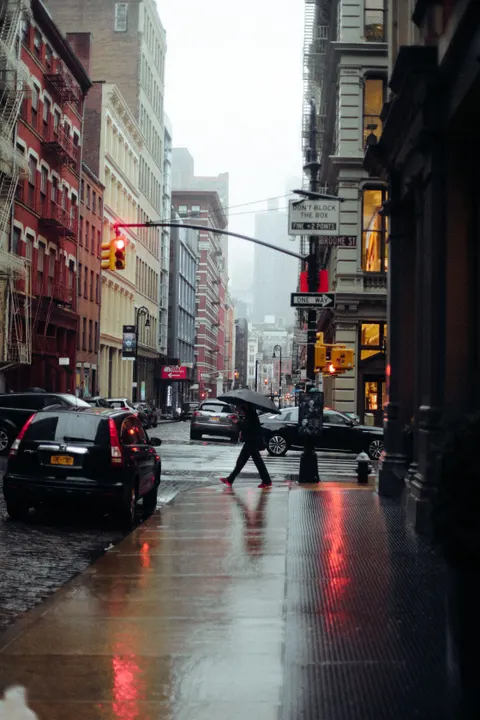Rain Street Phone Wallpaper · rain · 1440×2160