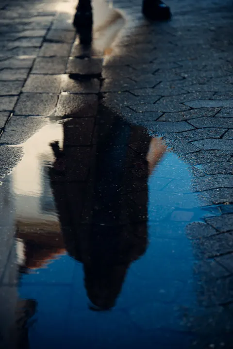 Rain Puddle Phone Wallpaper · rain · 1440×2158