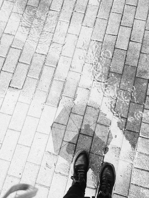 Rain Puddle Phone Wallpaper · rain · 1440×1918