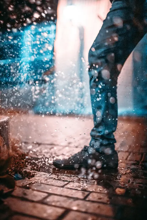 Rain Puddle Phone Wallpaper · rain · 1440×2160