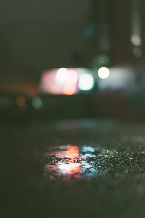 Rain Puddle Phone Wallpaper · rain · 1440×2160