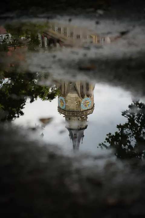 Rain Puddle Phone Wallpaper · rain · 1440×2160