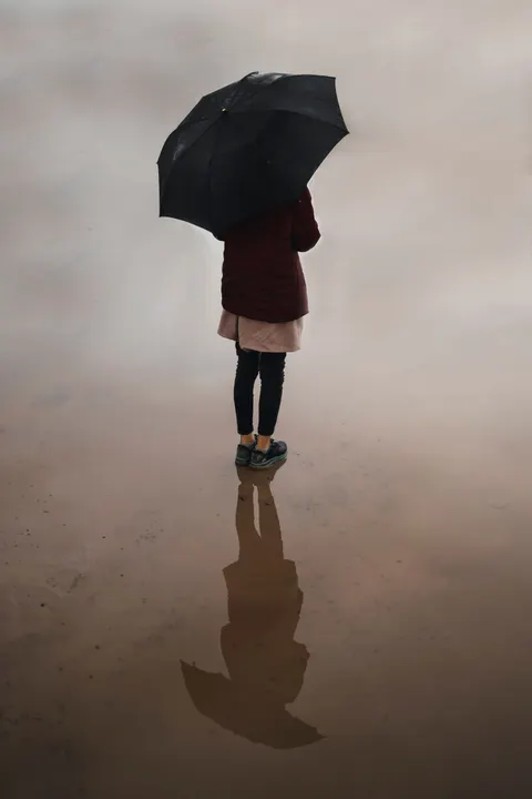 Rain Puddle Phone Wallpaper · rain · 1440×2160