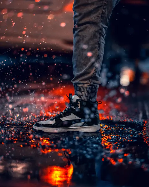 Rain Puddle Phone Wallpaper · rain · 1440×1800