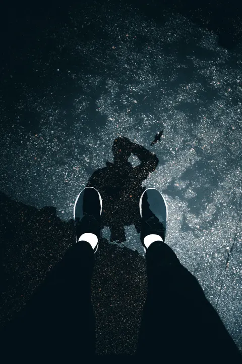 Rain Puddle Phone Wallpaper · rain · 1440×2164